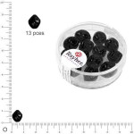 Perles baroques renaissance Ø 9 mm - Noir